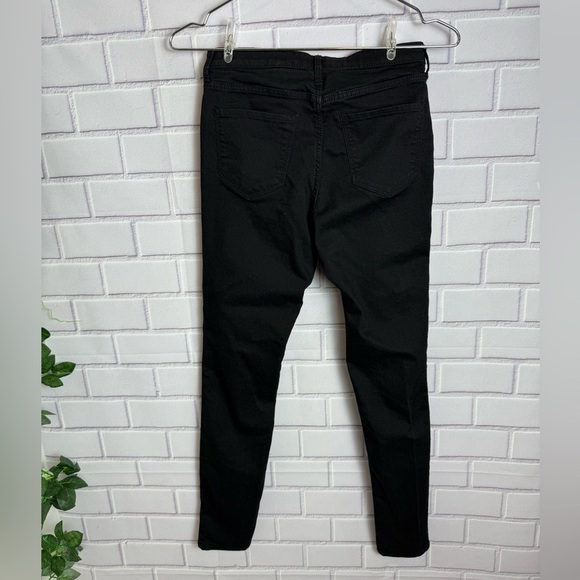 Sleek Black Slim-Fit Jeans with Tapered Legs/girls size 14 - Picture 5 of 8